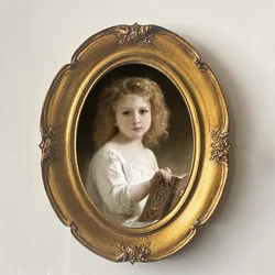 Vintage 4X6/5X7 Inches Oval Photo Frame Victorian Picture Frame Antique Frames Bronze Gold Wall Hanging Home Decoration Gifts