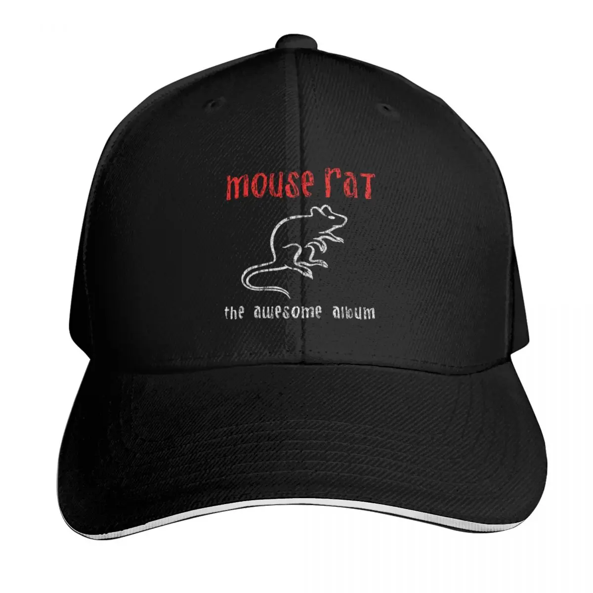 Mouse Rat Baseball Cap Snapback Flat Bill Strapback Dad Hat Six Panel Structured Crown