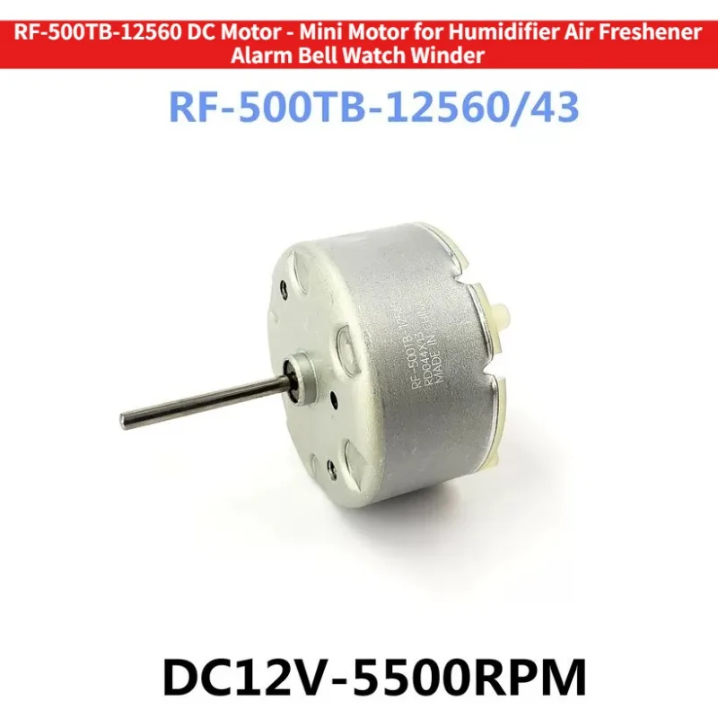 RF-500TB-12560 DC Motor - 12V Micro Motor for Air Freshener Humidifier Alarm Light Watch Winder