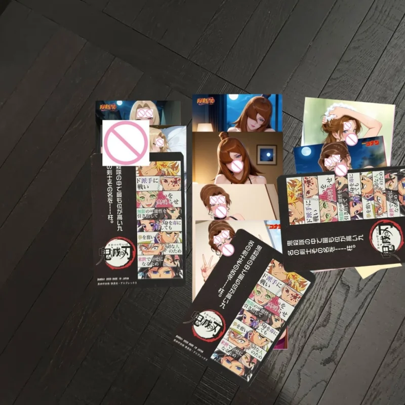 Single Anime Tsunade/Terumi Mei Diy Double-sided Folding Flash Card Kisaki Eri ACG Goddess Story Game Collection Wife Card Toys