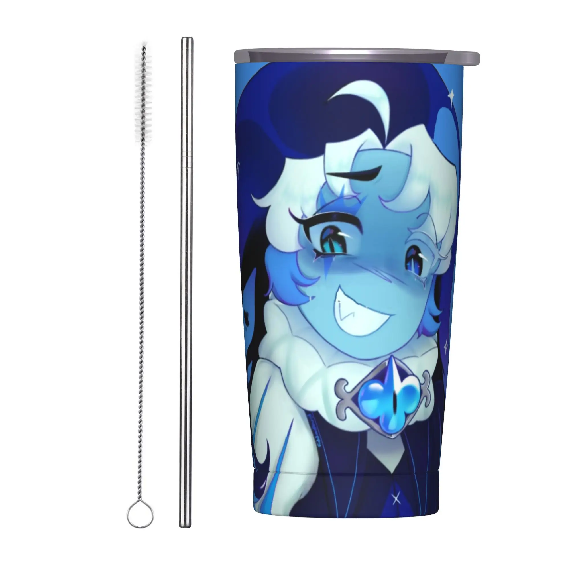 shadow milk run cookie kingdom Insulated Tumbler with Straws  Stainless Steel Thermal Mug Outdoor Travel Bottle Cups, 20oz