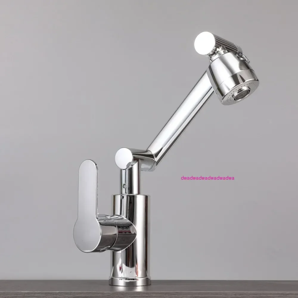 Faucet hot and cold, rotating lucky cat robotic arm faucet