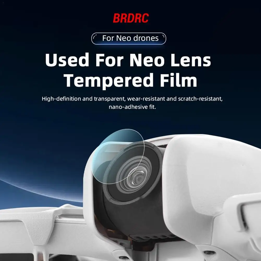 For DJI Neo Drone Lens Tempered Film Lens Protection Film Explosion-proof HD 9H Hardness Scratch-proof Lens Protector Film