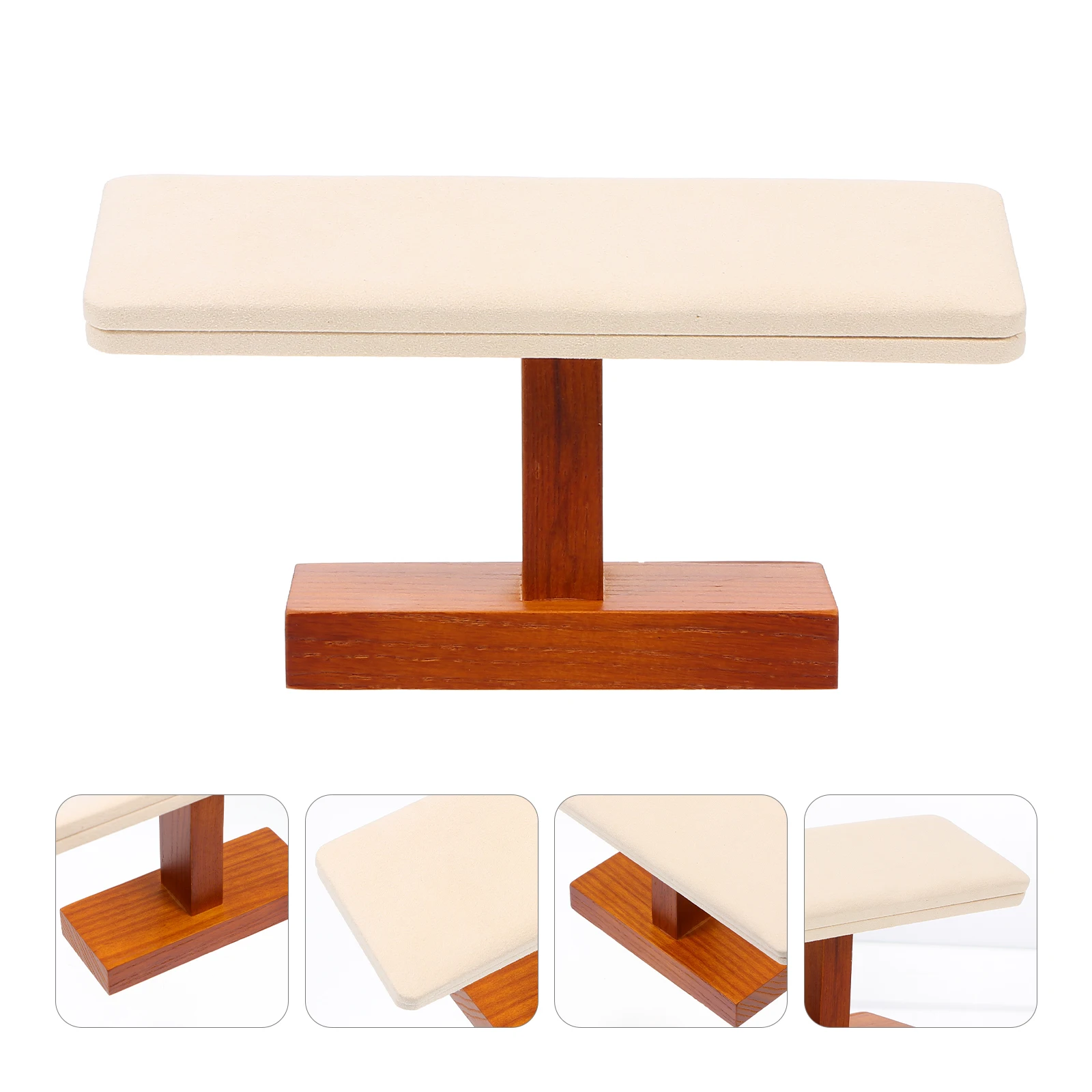 Solid Wood Bracelet Stand Watch Display Rack Jewelry Organizer Holder Sturdy Long Use Flat Edges Scratch Protection Innovative
