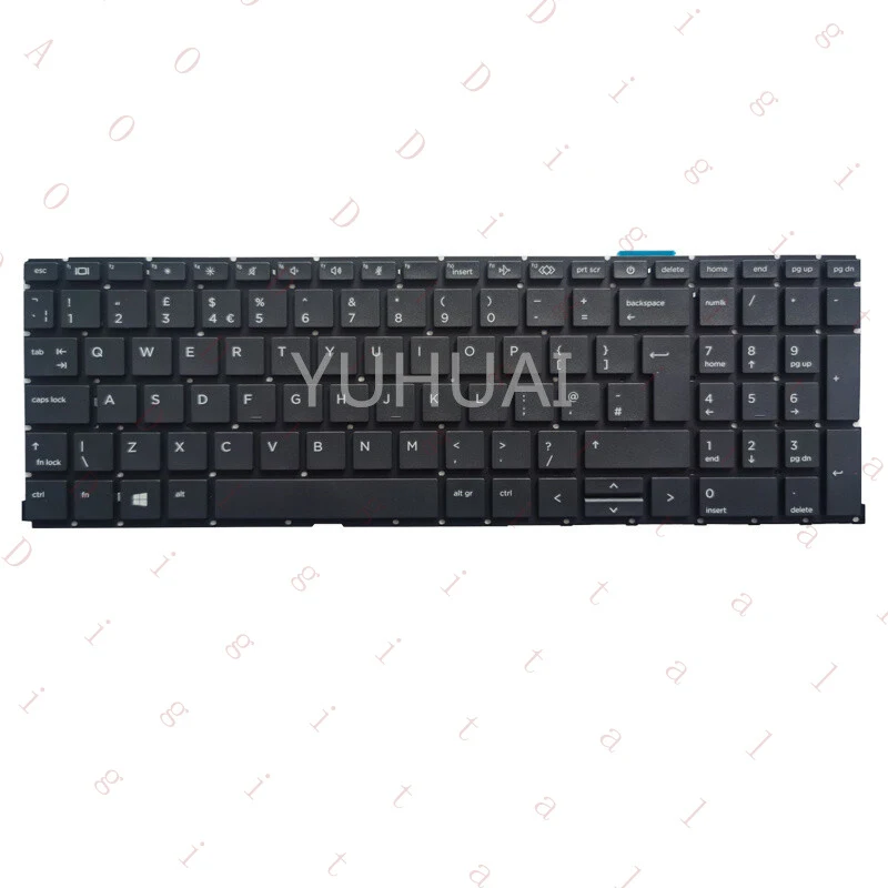 

LL Laptop UK Keyboard For HP ProBook 450 G8 G9 455 G8 G9 Black