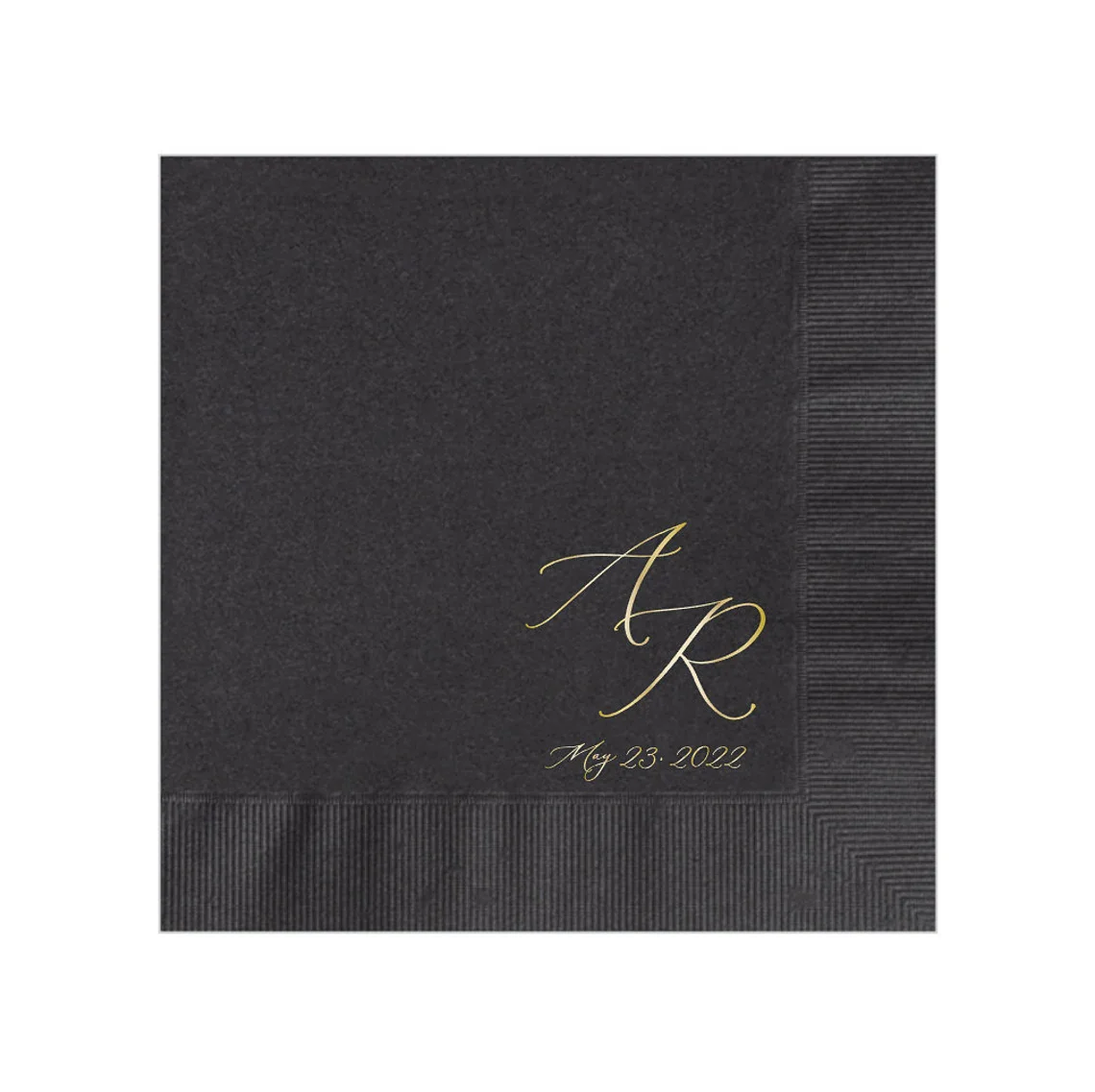 Personalized Wedding Napkins Anniversary Engagement Printed Custom Monogram Cocktail Beverage Luncheon Dinner Guest Towels Moder