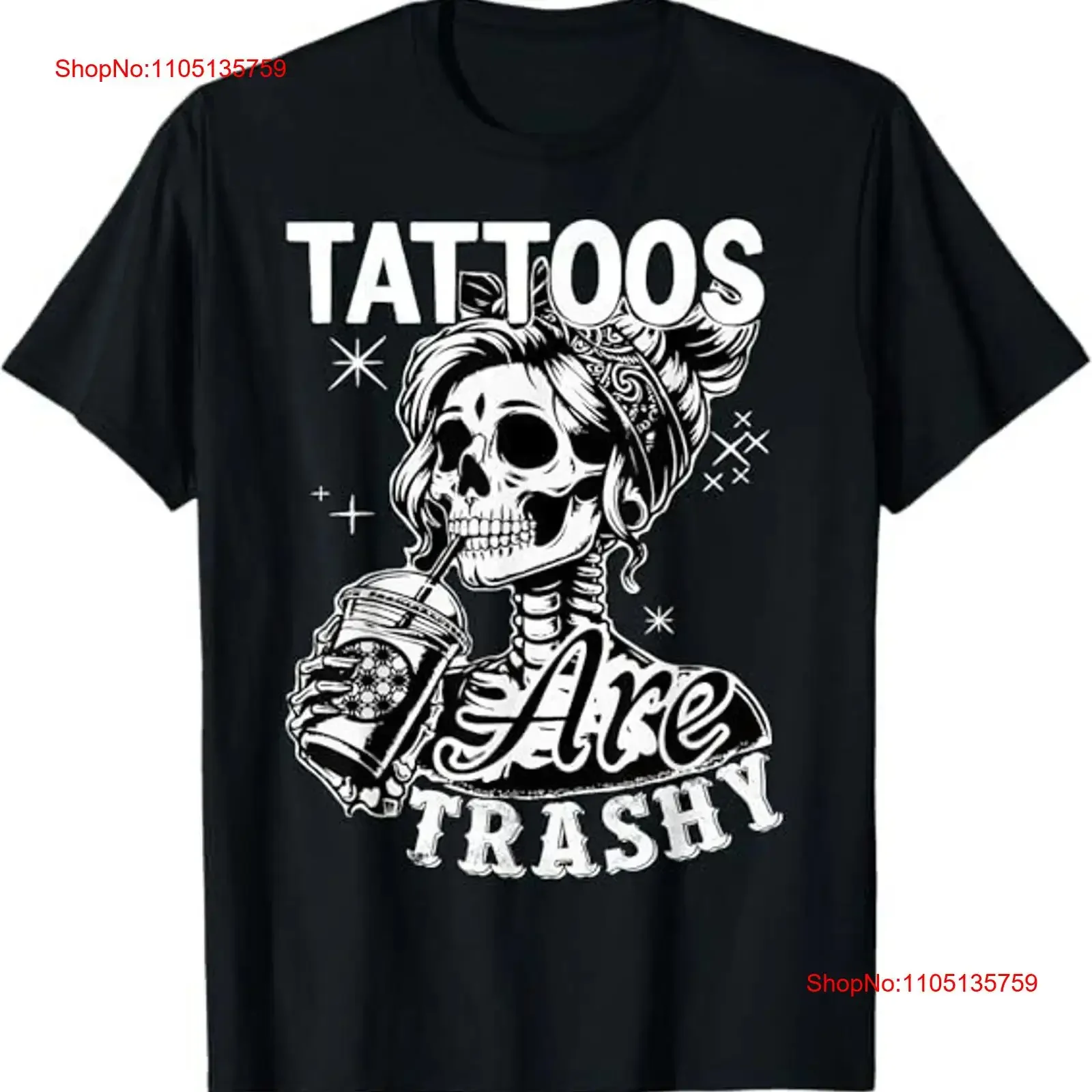 جديد مضحك الحبر الوشم إقتباس الوشم هي Trashy تصميم أفضل تي شيرت S 3XL خمر غسلها لينة امتدت تنفس أوم عادية