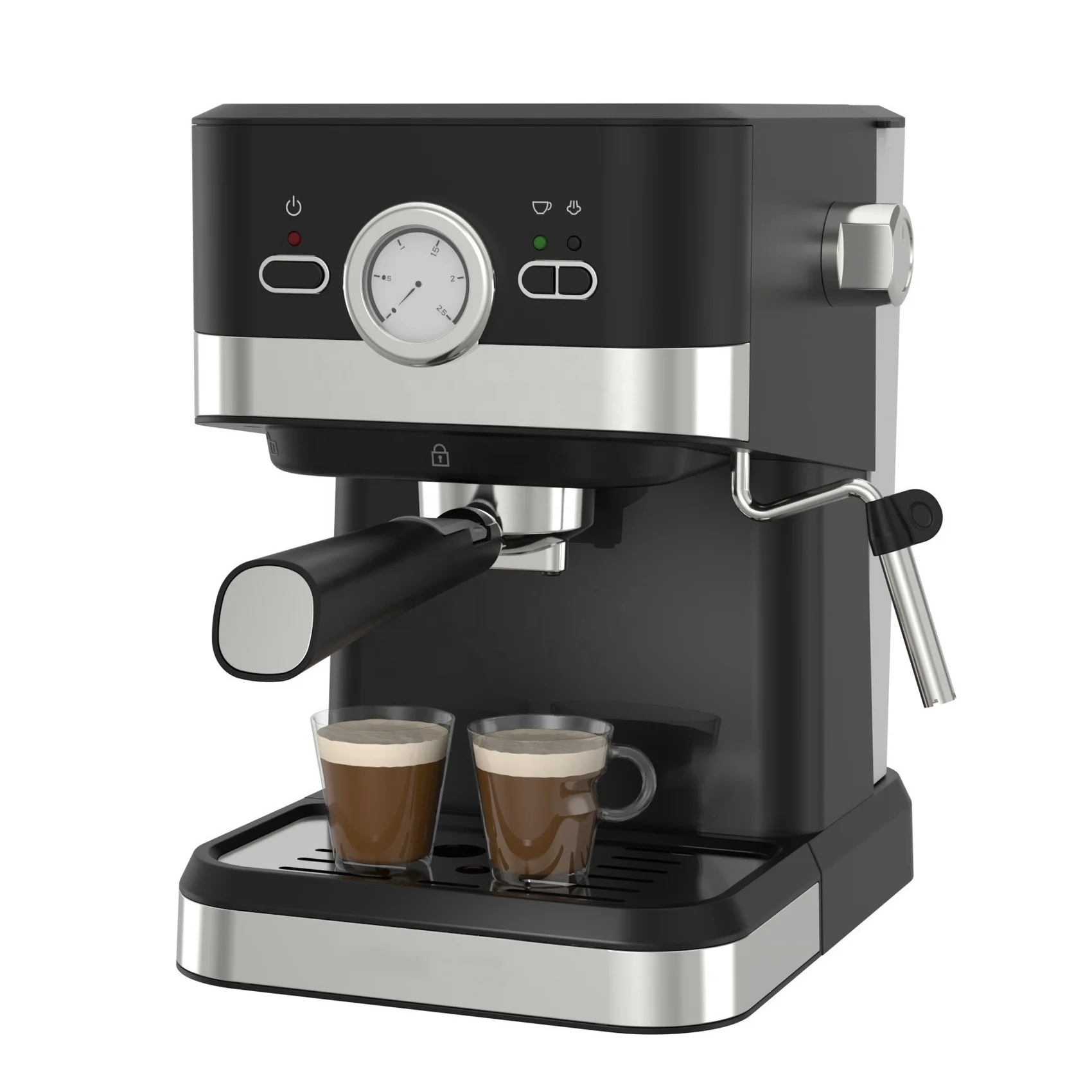 

Professional 1050W 20 Bar 1.5L Italian Kahve Makinesi Commercial Coffee Maker Espresso Machine for Cafe