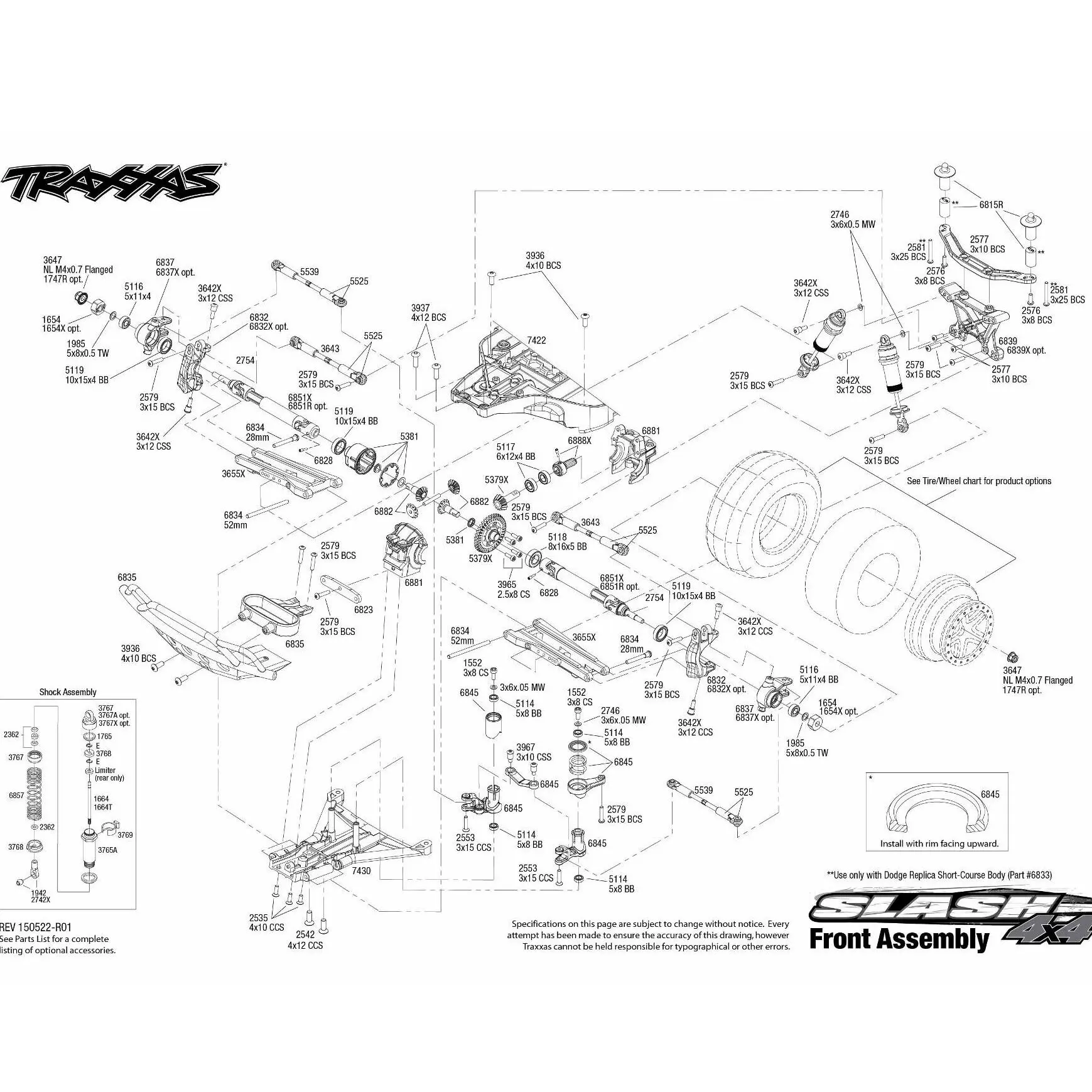 Traxxas #3644 39MM Rear Turnbuckle Link for Ford F‑150 Slash 2WD 4WD LCG Rustler RC Car Spare Part view 3