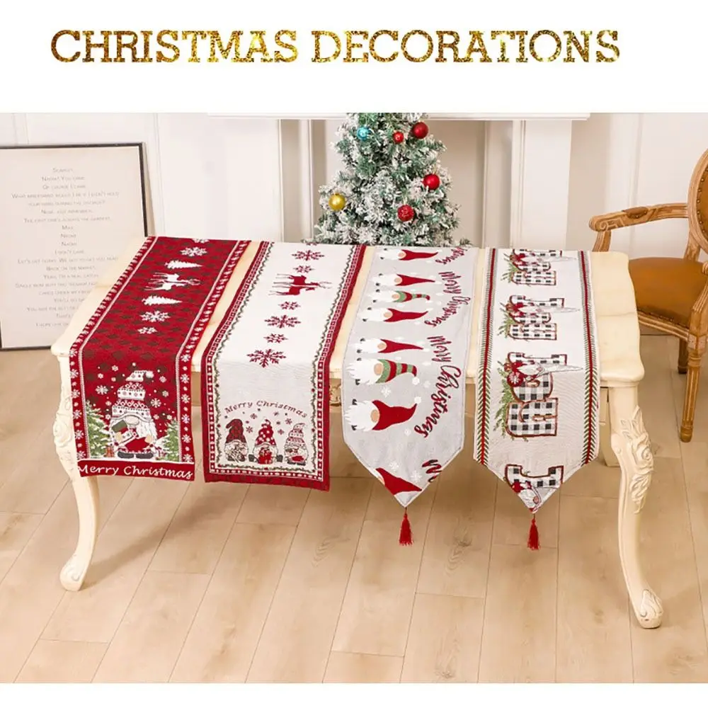 

decorations Little Elk Christmas Decorations Christmas Table Runner Christmas Tablecloth Table Decoration Table Flags
