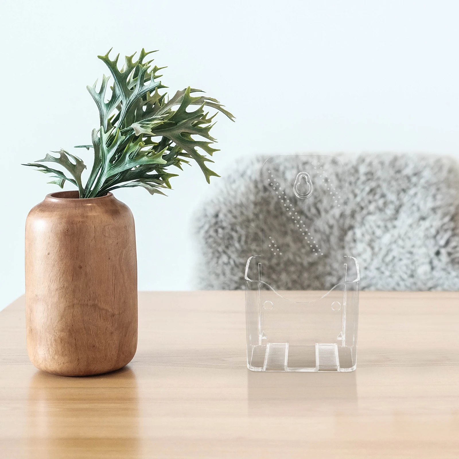 2pcs Acrylic Document Holder Desk Magazine Flyer Booklet Brochures Pamphlet Storage Display Stand Organizer