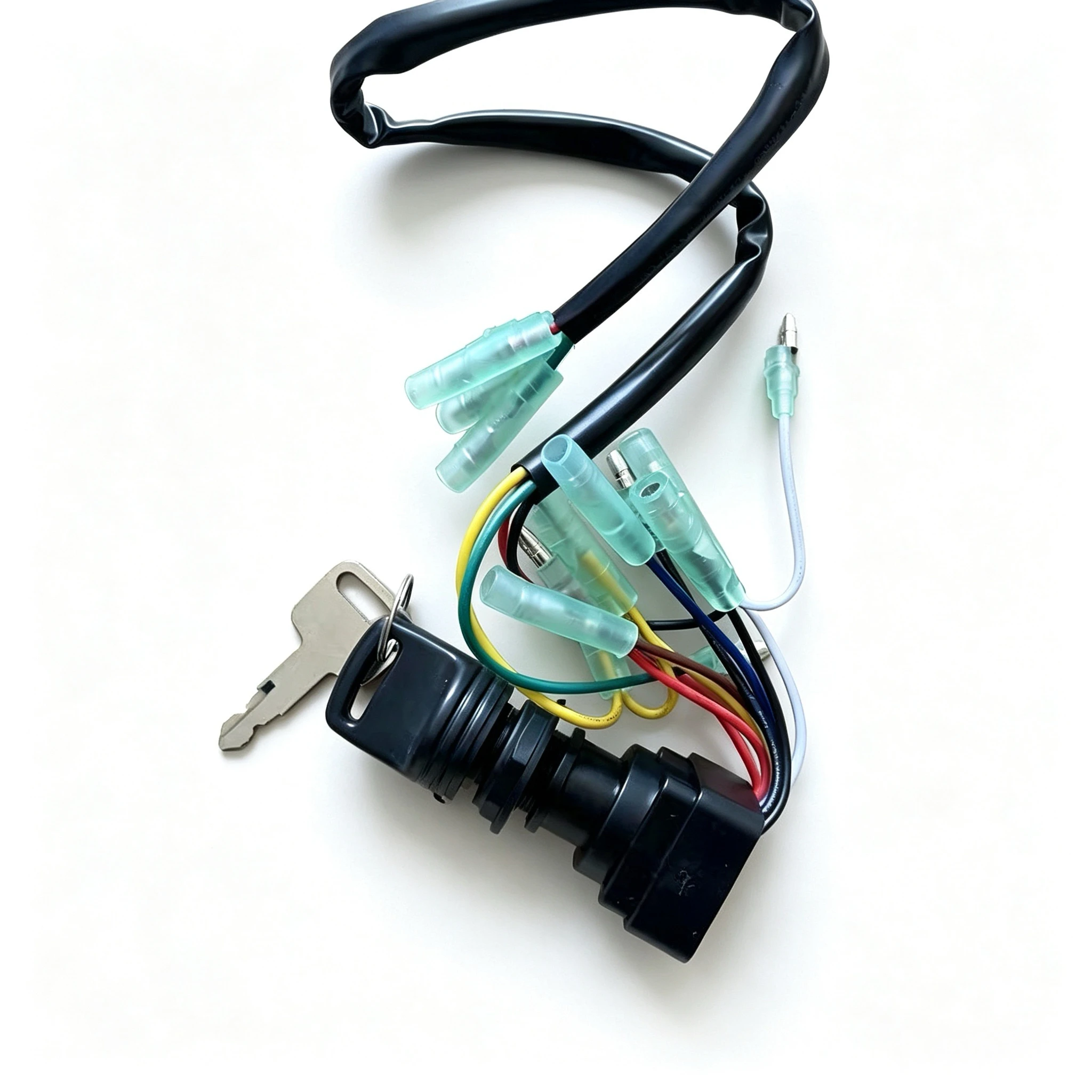 Picture 4: Remote Control Box & Ignition Key Switch Assembly, Front Mount, Compatible with Yamaha Outboard Motor & Speed Boat