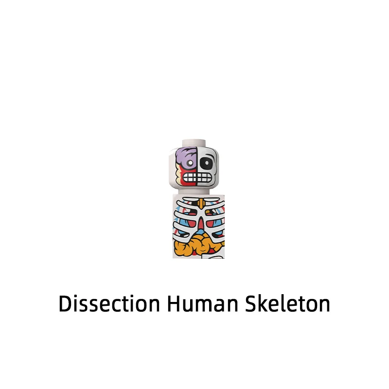 The Dissection Human Skeleton Model Blocks MOC Bricks Set Gifts Toys For Children D8005