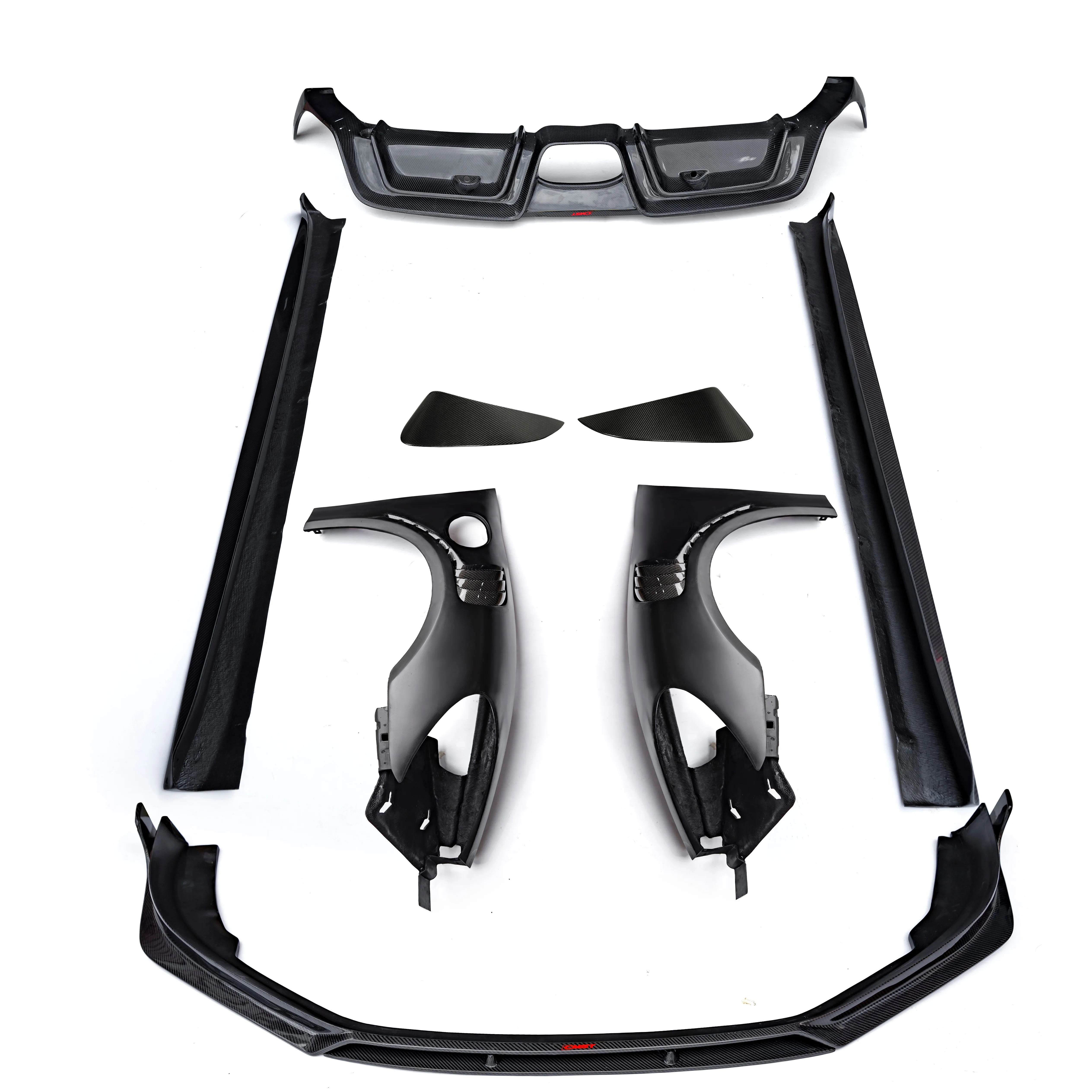 Hot Sell Carbon Fiber Body Kit for Porsche Boxster Cayman 718 Front Lip Rear Diffuser Side Skirts for Porsche 718 Facelift