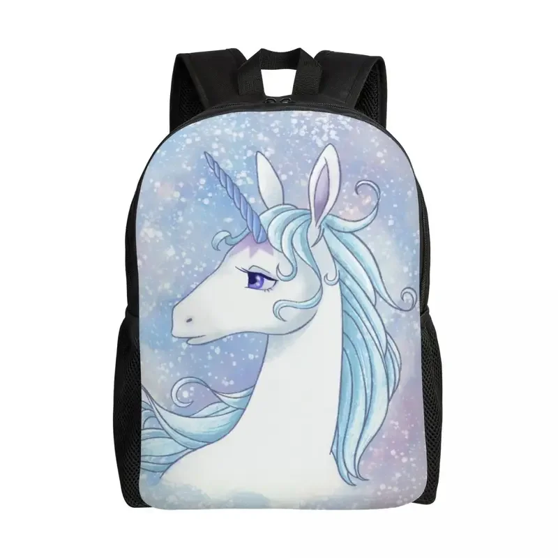 The Last Unicorn Backpack for Women Men Water Resistant College School Fantasy Movie Bag Printing Bookbag