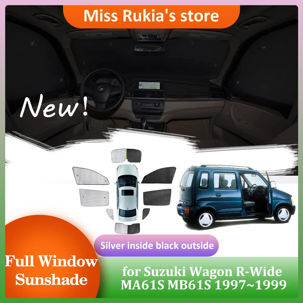 

Car Sunshades for Suzuki Wagon R-Wide MA61S MB61S 1997~1999 1998 Side Windows Sun Visor Windshield Curtain Pad Cover Accessories
