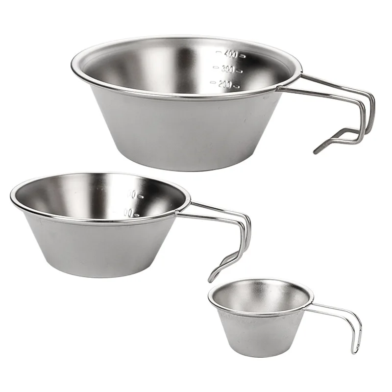 

304 Stainless Steel Snow Bowl Camping BBQ Portable Camping Picnic Outdoor