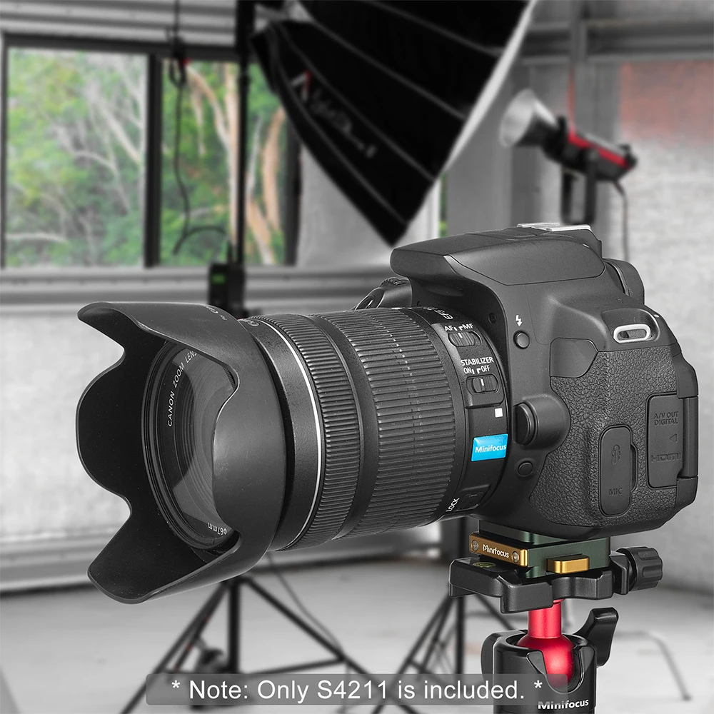 Grampo de liberação rápida para monitor de campo, placa deslizante, V Mount, 1/4 "parafuso suporte, câmera tripé, bola cabeça, braço mágico, vídeo LED luz