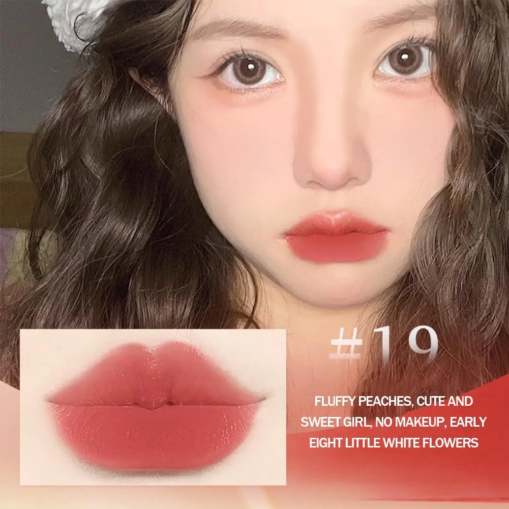 NEW Matte Lipstick Velvet Sense Lip Gloss Sexy Red Moisturizing Lipstick Lip Matte Waterproof Liquid Madness Makeup Non-sti U8N5