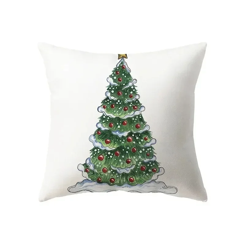 Christmas Themed Pillowcases Car Accessories Office Santa Claus Living Room Sofa Home Pillowcases