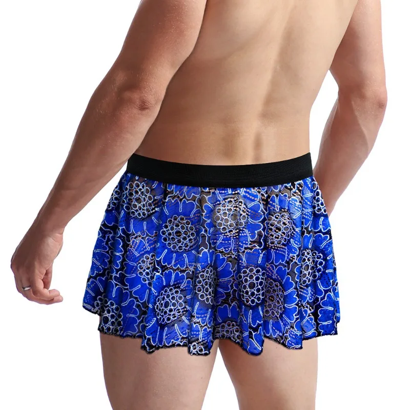 Unisex Pleated Mini Skirt with Elastic Waist