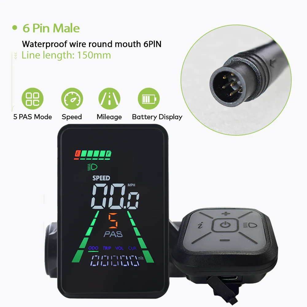 L5【UART2】Fietscomputer Fiets Kilometerteller LCD-scherm Bedraad Fietsen Snelheidsmeter Mountainbike Snelheidsmeter Fietsaccessoires