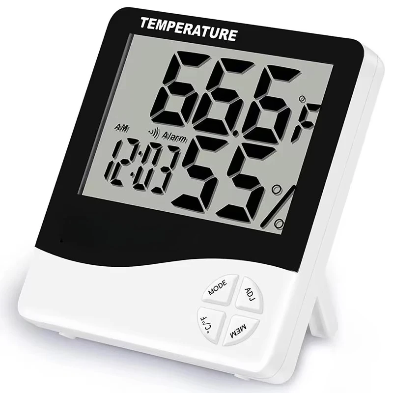 

Цифровой гигрометр-термометр для дома, измеритель влажности воздуха в помещении и на улице с монитором температуры для теплиц, террариумов, инкубаторов