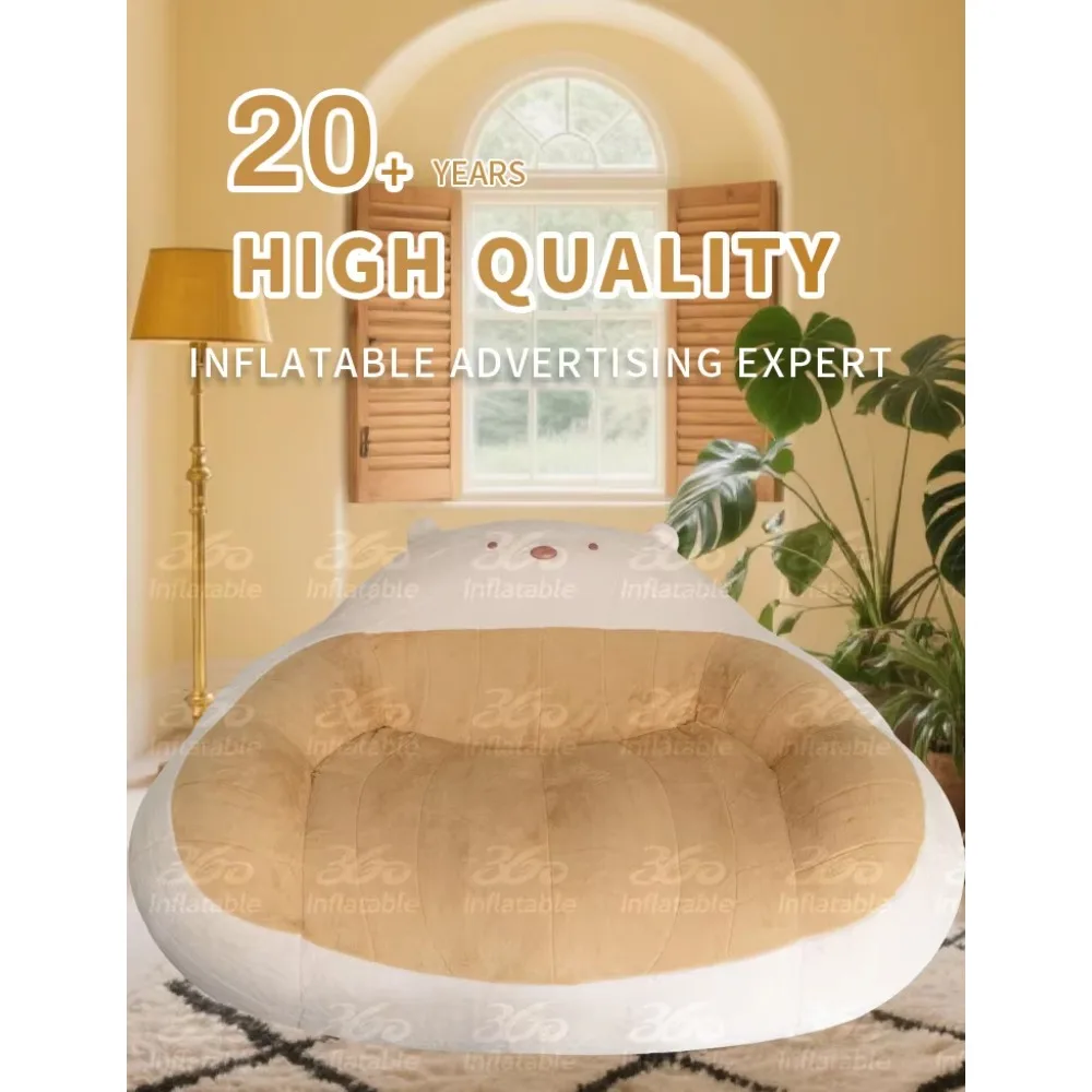 أريكة قابلة للنفخ للهالوين - كرسي تخييم خارجي مع نفخ سريع، مقاوم للماء وشعار مخصص