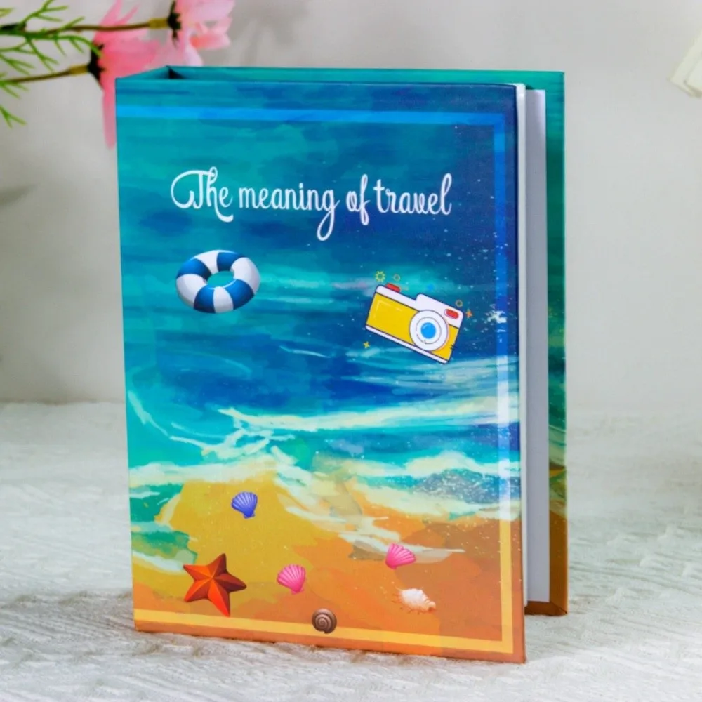 6 Inch 100 Pockets Photo Album Laminated Cloth Cover Slip-in Picture Albums Large Capacity Insert Pocket Photo Storage