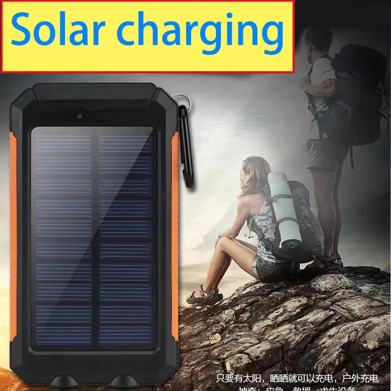 Imagem -05 - Três Defesa Solar Mobile Power Supply Banco de Carregamento ao ar Livre Grande Capacidade Solar Phone Charging 200000mah