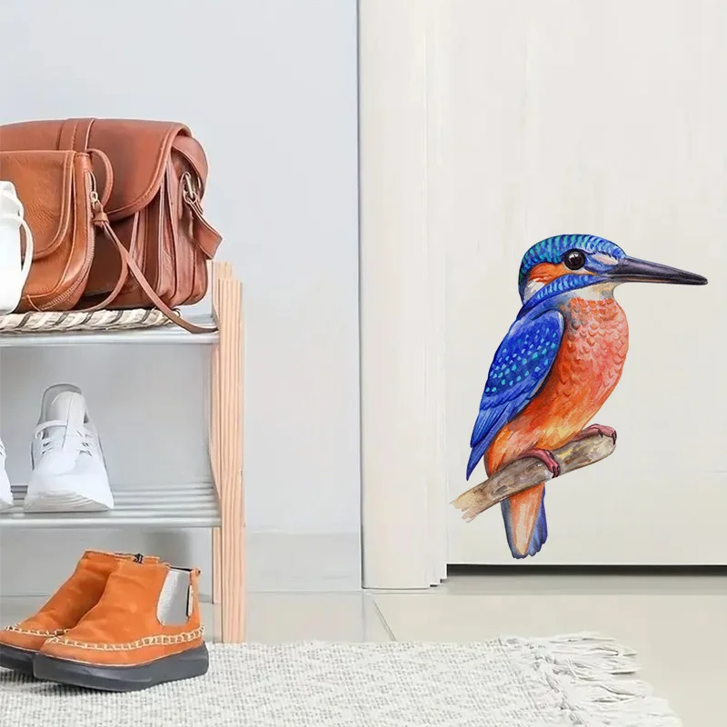 1pc Kingfisher Bird Sticker, Water-proof Home Wall Decal, Used for Wall, Bathroom, Cabinet, Door,Toilet, Car, Laptop