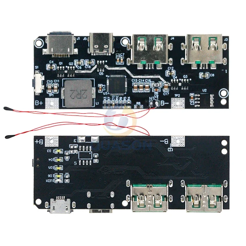 QC4.0 QC3.0 LED Dual USB 5 В 4,5 А 22,5 Вт Micro/Type-C USB Мобильный внешний аккумулятор 18650 Модуль зарядки Температура/Защита цепи QC4.0 QC3.0 LED Dual USB 5 В 4,5 А 22,5 Вт Micro/Type-C USB Мобильный внешний аккумулятор 18650 Модуль зарядки Температура/Защита цепи