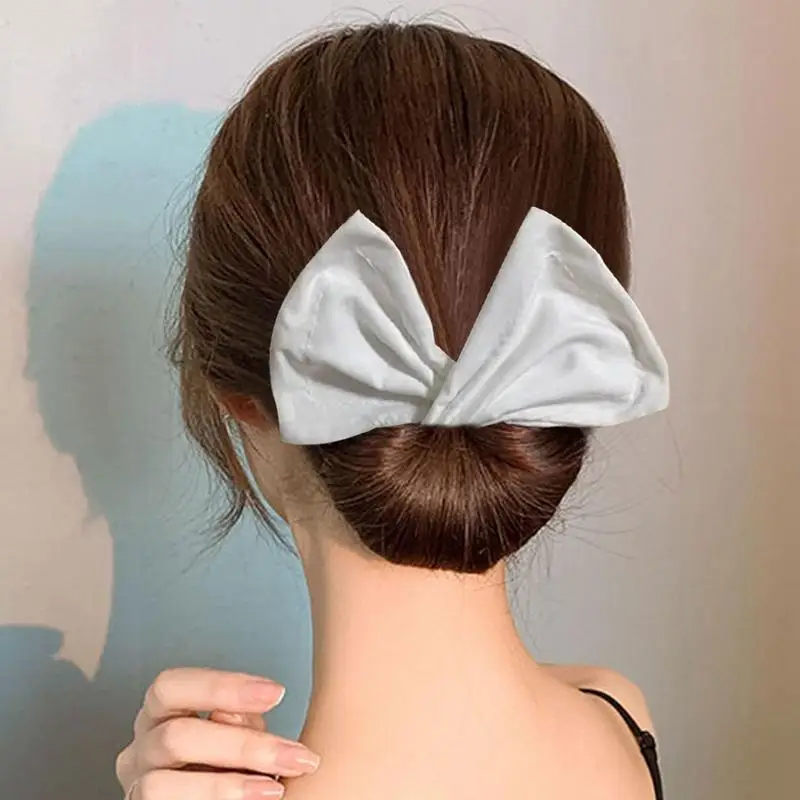 Multicolor Deft Bun Print Headband Hairpin For Women Girls Kids Cloth Hair Circle Bun Maker Ponytail Holder Hair Accessories