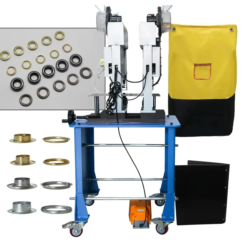 Double Head Eyeleting Machine Small Size Grommet Punching Tool For Gift Bags Paper Card