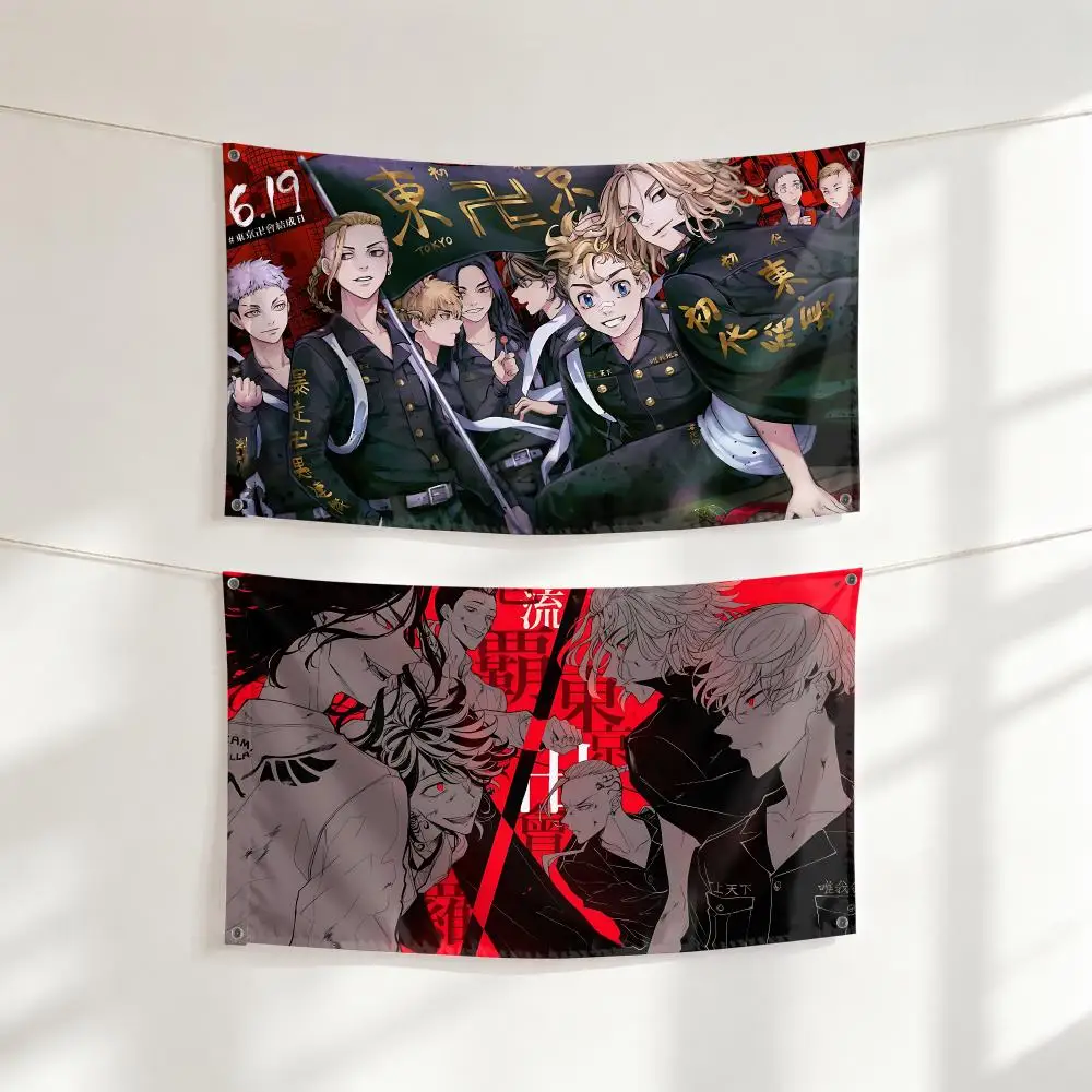 Anime T-Tokyo Revengers		 Flags Large Wall Hanging Tapestry Banner Room Decor Print for Bedroom Living Room Outdoor