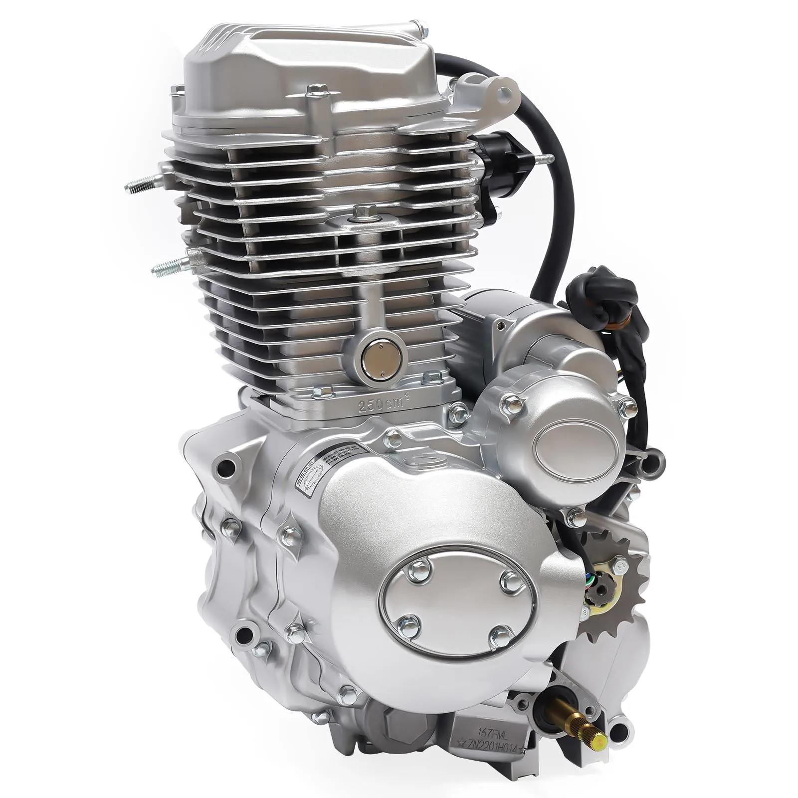 ATV 250cc Motor Engine with Strong 14HP Power, Air Cooling System for Overheating Prevention, Durable and Sturdy Aluminum