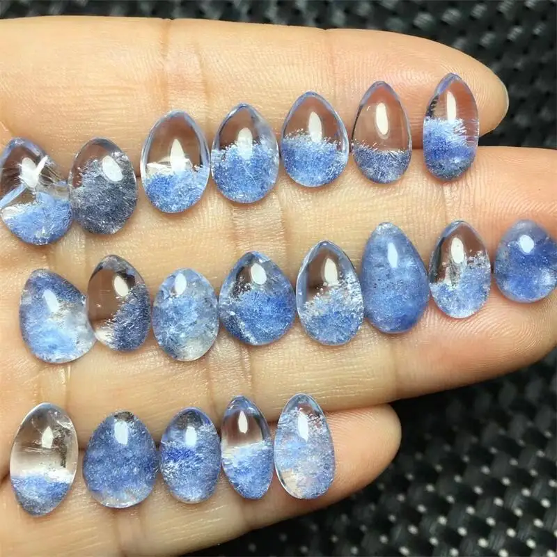 Natural Dumortierite Teardrop Jewelry Making For Pendant Bracelet Earring Reiki Healing Stone Crystal Gift 1pcs