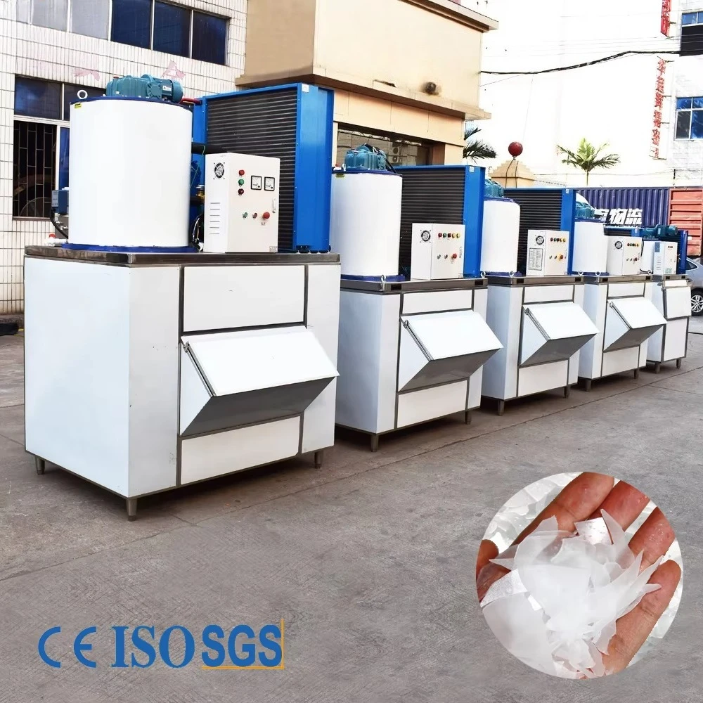 Flake Ice Machine Professional Industry Ice Maker for Sale 5 8 10 15 Tons Per Day TPD Low Price Flake Ice Making Machines