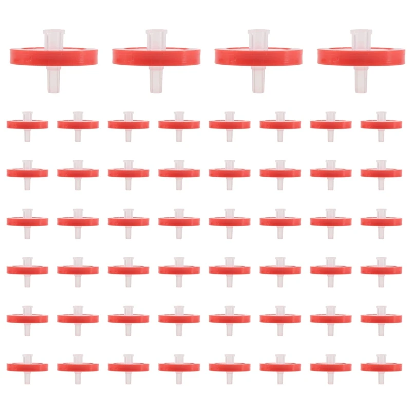 

2025 New 100 PCS Syringe Filter PTFE, Syringe Lab Filter Membrane Diameter, 0.22Μm Pore Size, HPLC