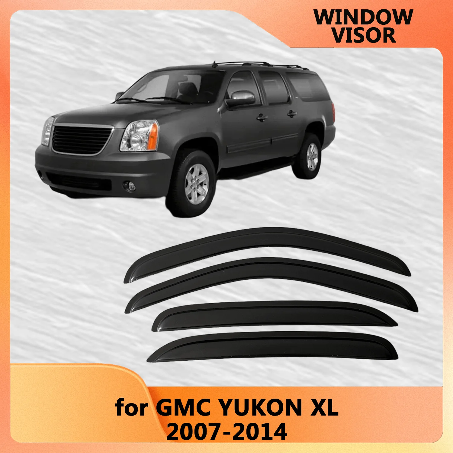 

Дефлекторы окон (ветровики) для GMC Yukon XL 2007-2014 годов выпуска, защита от дождя, вентиляционные козырьки на двери