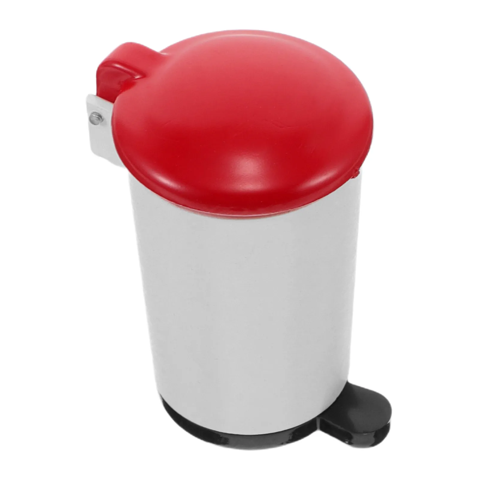 

Miniature Trash Can Lidded Desktop Small Waste Basket Mini Rubbish Bin for Dollhouse Decoration Creative Environmental Play