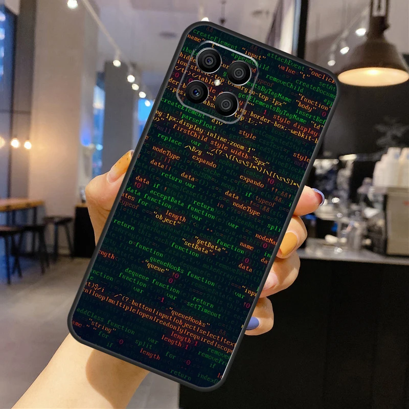 The Code design programmer Phone Case For Huawei P30 P20 P40 Lite P50 Pro P Smart 2019 Nova 5T Honor 50 X8 X9 Cover