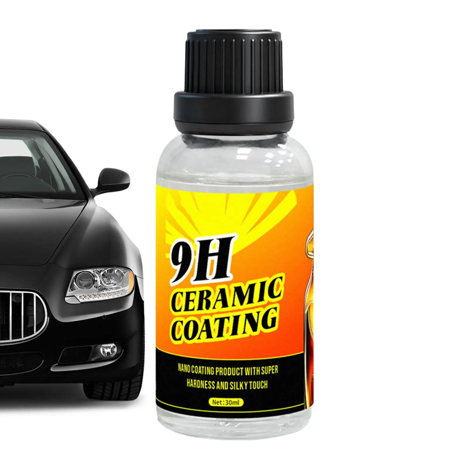 Restaurador de pintura para coche, 30ml, revestimiento antiarañazos de larga duración, restaurador de coche 9H para pintura automotriz, vehículo, RV, camión, Exterior