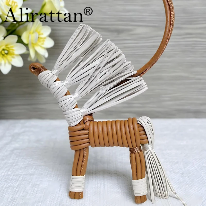 alirattan-2026-new-cute-woven-leather-horse-tassel-bag-charm-handmade-pony-keychain-pendant-for-handbag-decoration-gift