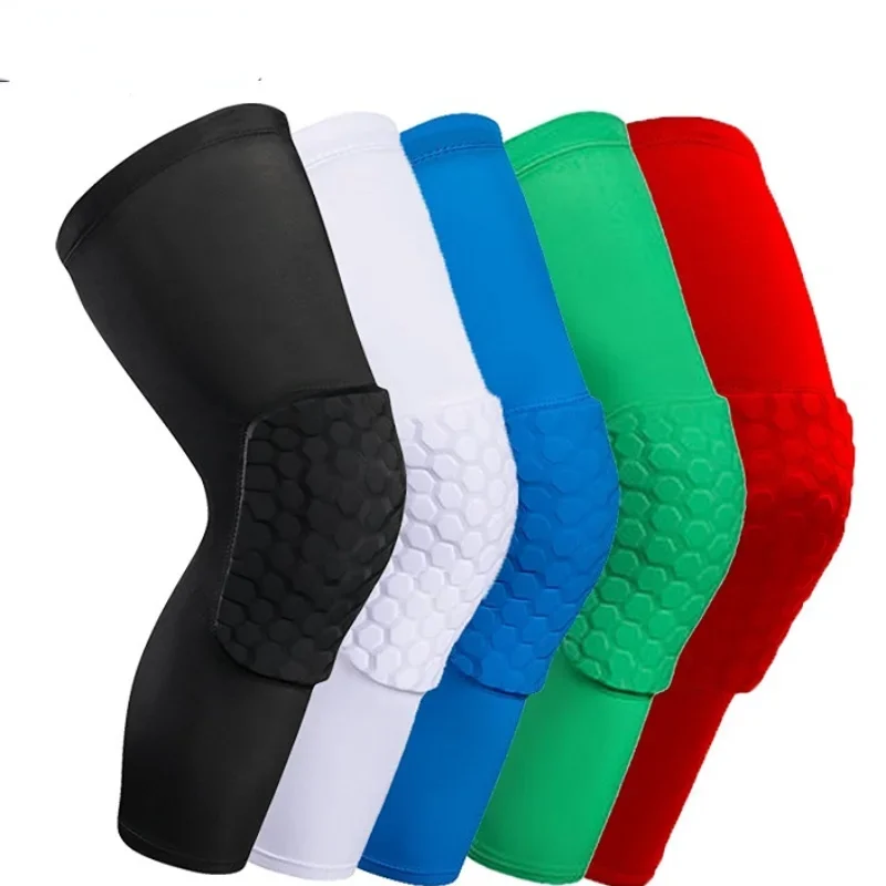 1PC Basketball Knee Pads Protector Compression Sleeve Honeycomb Foam Brace Kneepad Fitness Gear Volleyball Support