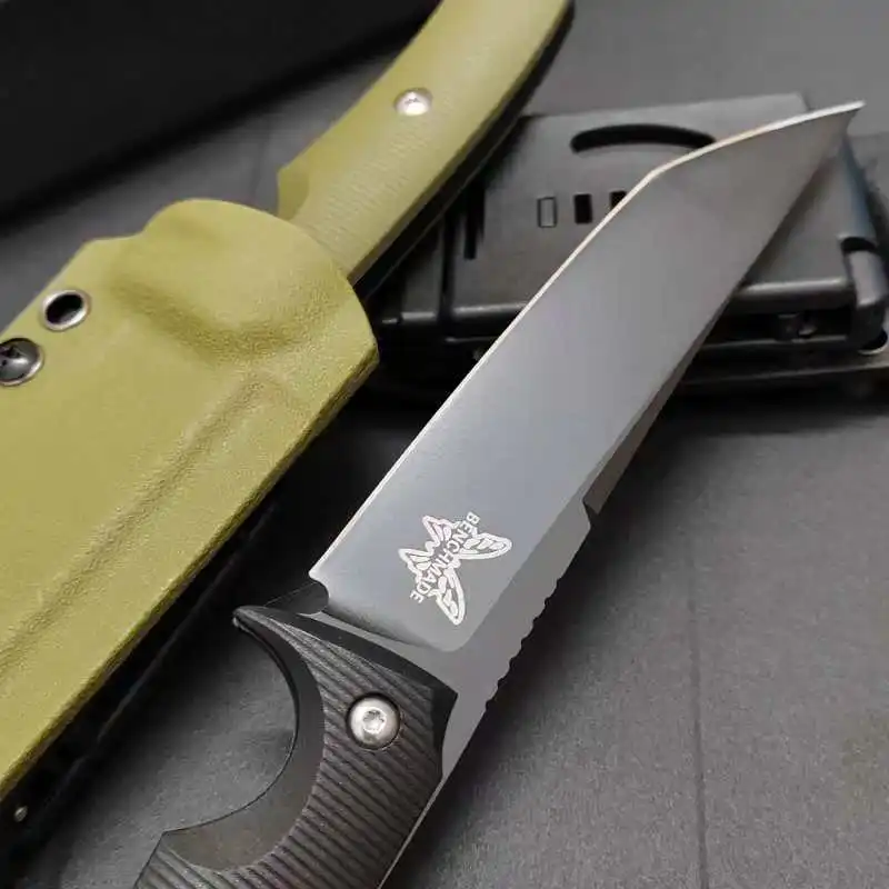 Bm Fixed Blade Knives Bench S45Vn Blade Steel Made Hunt Meatcrafter G10 Handle Outdoor Camping Hunting Pocket