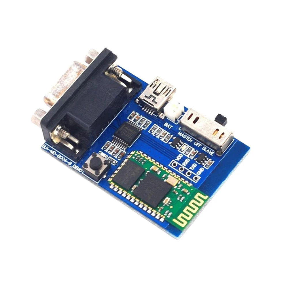 RS232 Wireless Data Transmission Adapter BC‑04 BT Serial Port Module 15M Transmission Distance 5V Mini USB for Industrial