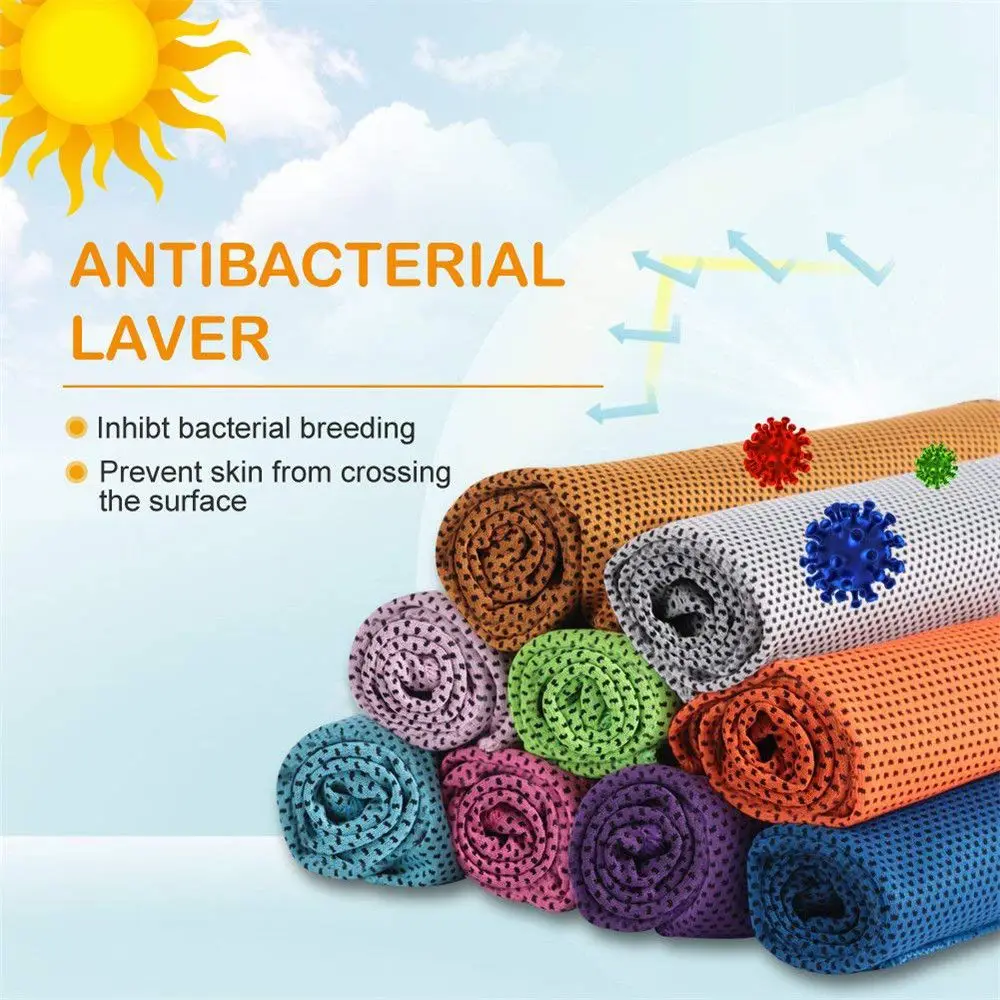 

Swimming Enduring Instant Chill Microfiber Cooling Towel Yoga Running Ice Face Towel Rapid Cooling Quick-Dry Sport Towel