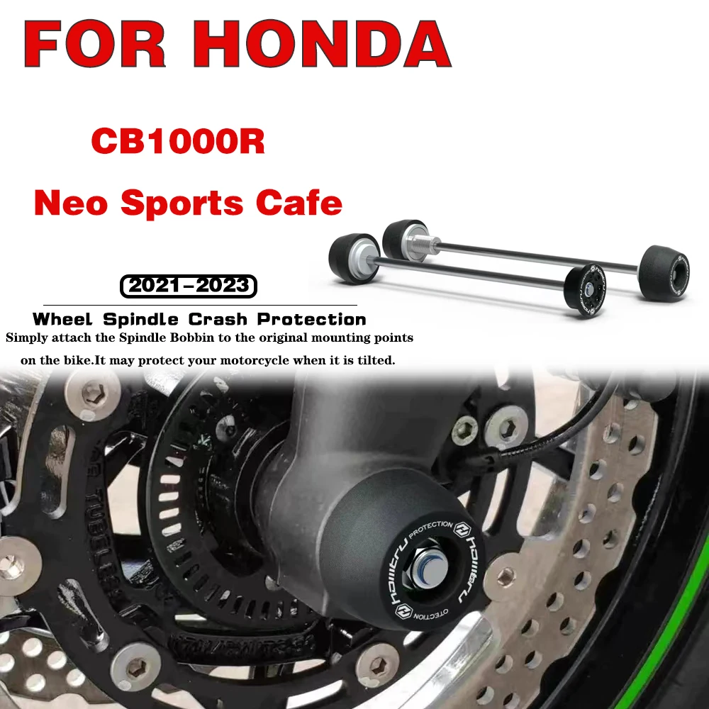 

For Honda CB1000R Neo Sports Cafe 2021 2022 2023 Motorcycle accessories Front Rear Wheel Spindle Crash Protection