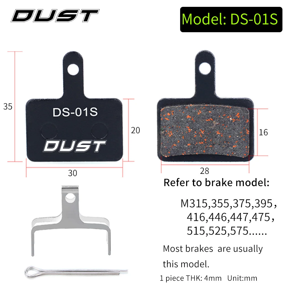 1 Pair RISK Bicycle Disc Brake Pad MTB Hydraulic Disc Semi-Metallic Brake Pads For SHIMANO SRAM AVID HAYES Magura Bike Part